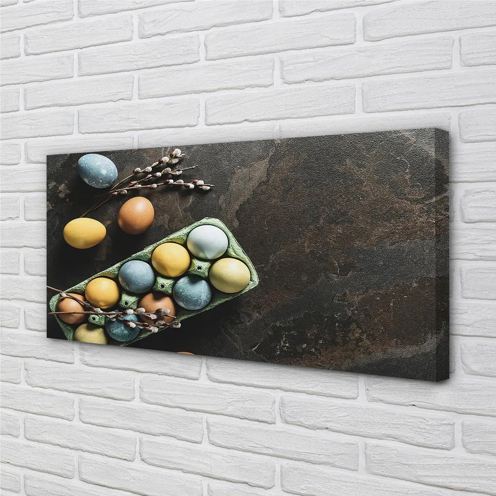 Obraz na plátne vajcia base 125x50 cm