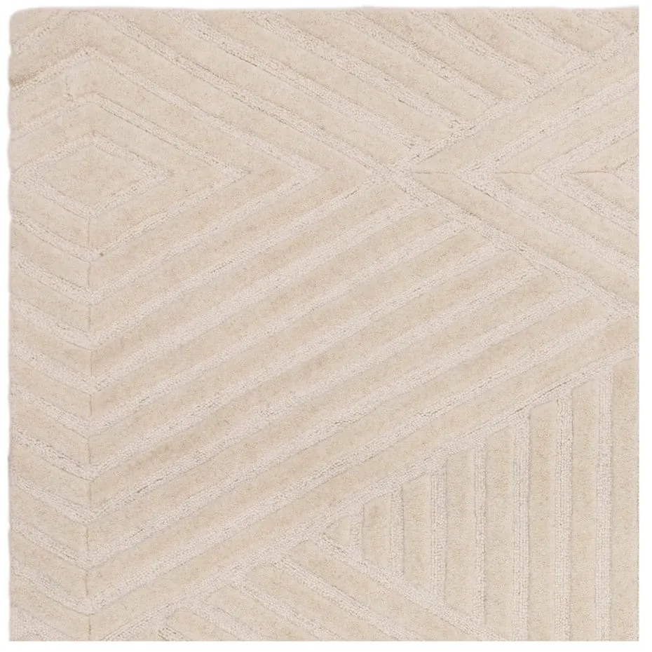 Krémovobiely vlnený koberec 120x170 cm Hague – Asiatic Carpets