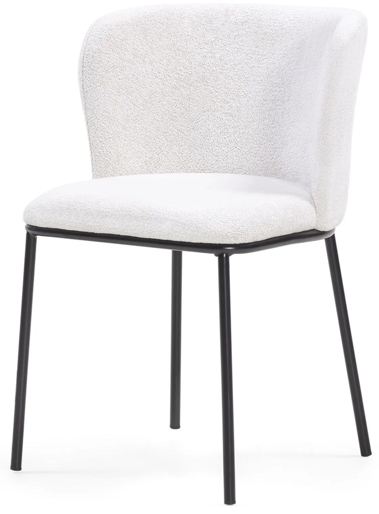 Jídelní židle Yasmin ecru/černá