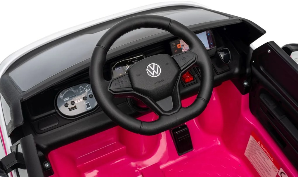 Detské elektrické autíčko Volkswagen ID. Buzz – ružové
