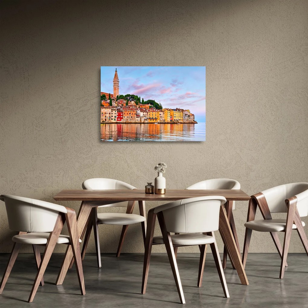Sklenený obraz - Rovinj, Chorvátsko (70x50 cm)