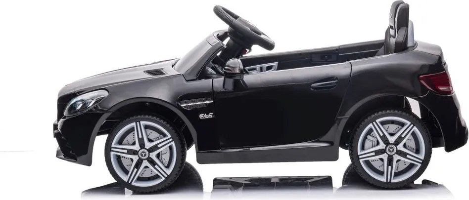 LEAN CARS Elektrické autíčko Mercedes SLC 300 LED MP3 čierne