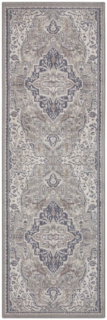 Hanse Home, Behúň Terrain 105604 Orken Grey Cream, 80x200, šedá, obývacia izba