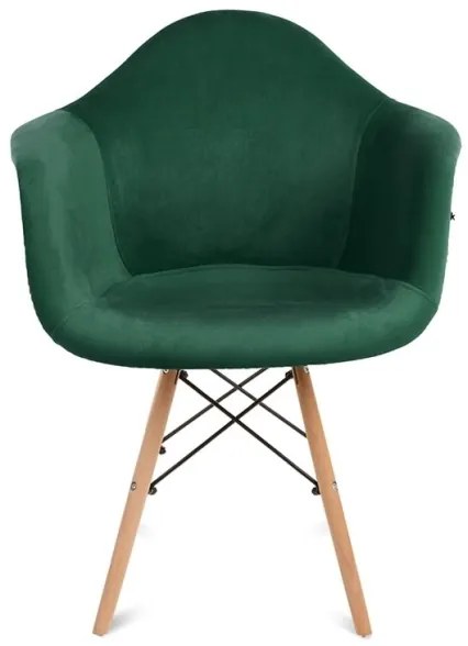 SADA 2x Jedálenská stolička NEREA 80x60,5 cm zelená/buk