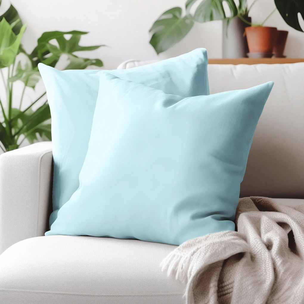 Goldea bavlnená obliečka na vankúš - nebesky modrá 40 x 60 cm