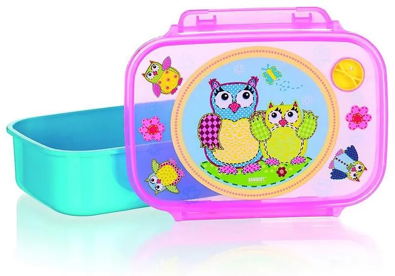 Desiatová krabička sovy modrá 12651000B