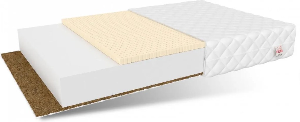 Detský matrac piena 180x80x10 cm - kokos / latex