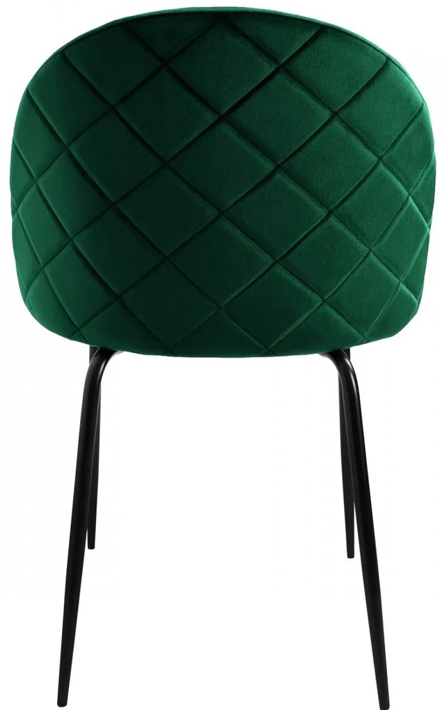 Čalúnená designová stolička ForChair IV zelená