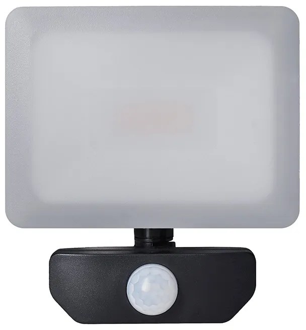 SOLIGHT LED reflektor Quick so sensorom, 20W, 1700lm, 4000K, IP65, čierny