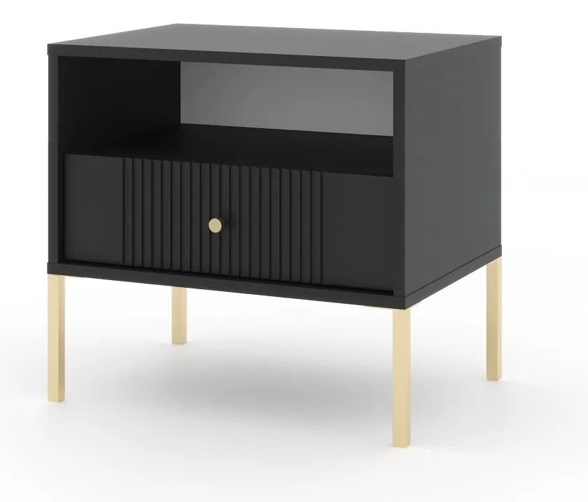 Noční stolek Iseo II 54 cm černý