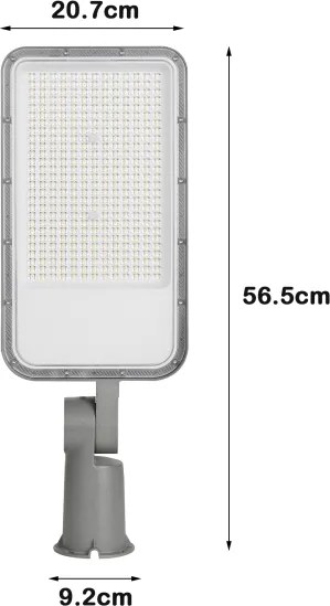 BRILAGI -LED Vonkajšia pouličná lampa s kĺbom. URBANLIGHT LED/200W/230V sivá IP65