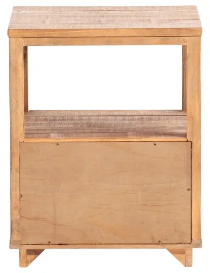 furniture-nabytek.cz - Masívny nočný stolík z borovice, lakovaný, prírodná farba – 40×40×50 cm