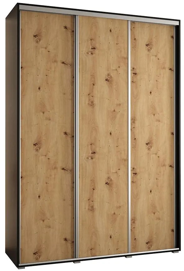 Skriňa 45 Canaris 1 180 čierna/artisan/silver