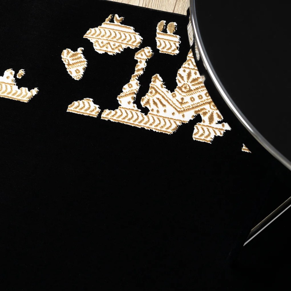 Dywany Łuszczów, Kusový koberec Allure 1965 black/gold, 180x270, čierna, kancelária