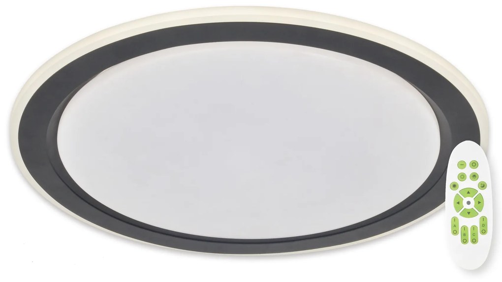 TOP LIGHT Svetlo nástenné-stropné Norman 50C RC, Čierna