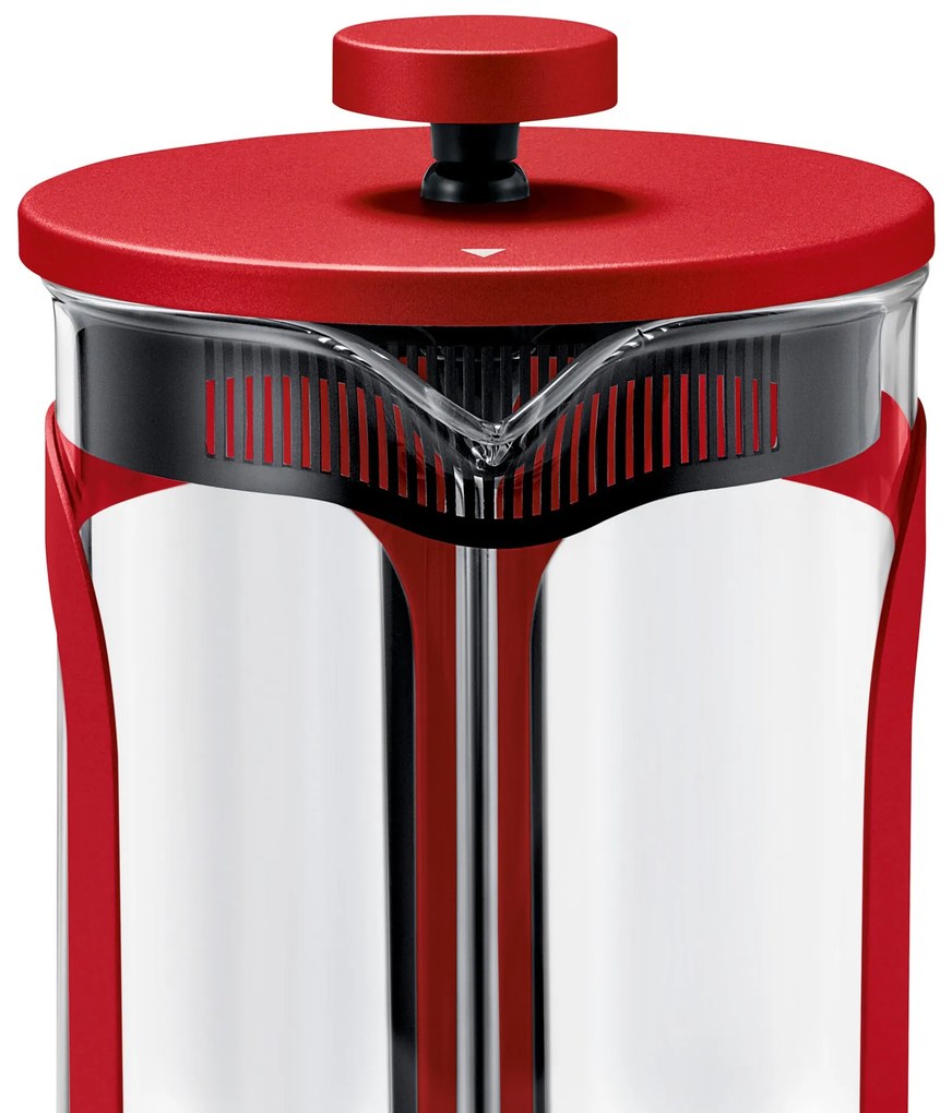 Kanvica french press 800 ml, 6 šálok, červená