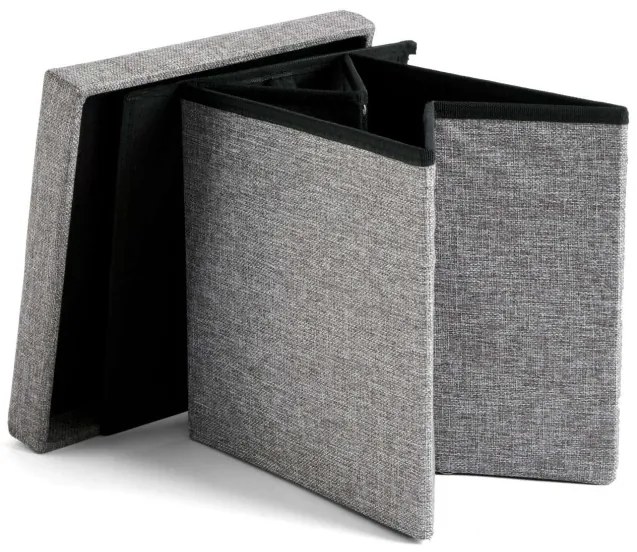 Úložná taburetka DIEGO M sivá