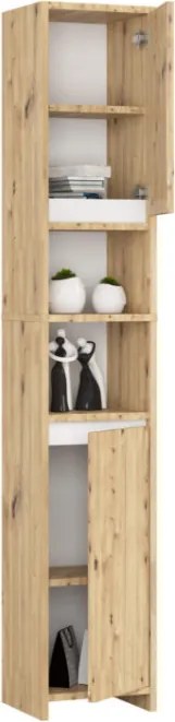 Kúpeľňová skrinka UNI dub artisan / biela