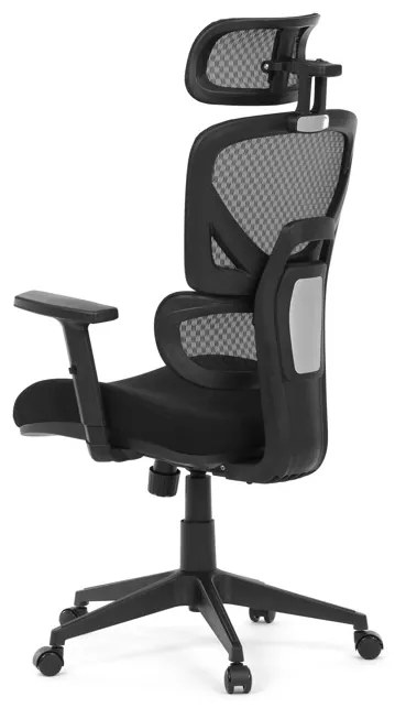 Autronic BONTEC Kancelárska stolička, synchrónny mechanizmus, čierna látka, KA-Q8203 BK Farba: Čierna