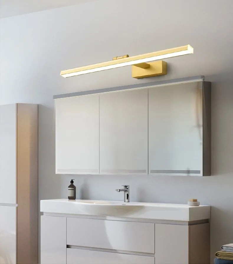 Kúpeľňové LED svietidlo APP834-1W 60 cm zlaté/neutrálna biela