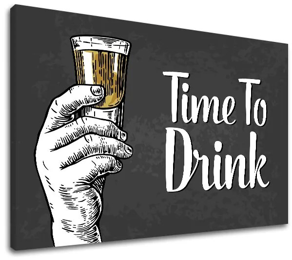 Obraz na stenu s textom Time to drink | rôzne rozmery