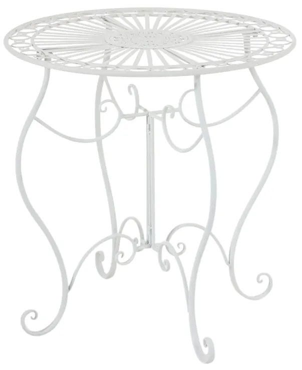 Súprava kovových stoličiek a stola Aldeano (SET 2+1) - Biela