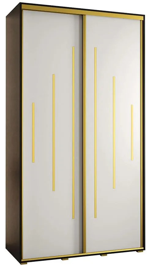 Skriňa 45 Canaris 12 130 čierna/biela/gold