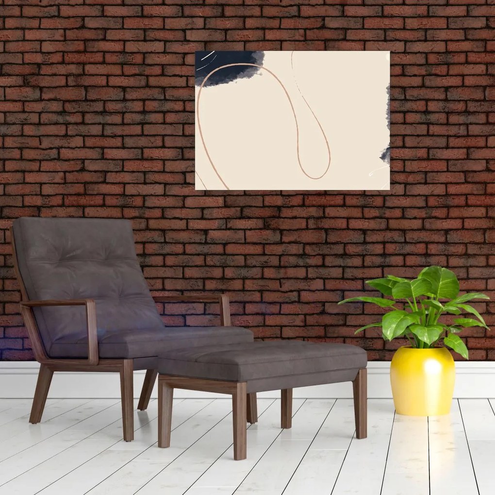 Obraz - Béžová abstrakcia (70x50 cm)