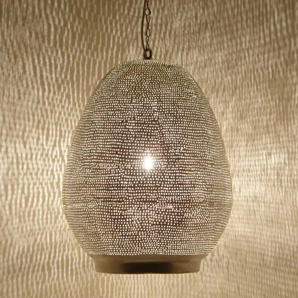 Luxusná strieborná lampa Maskatta