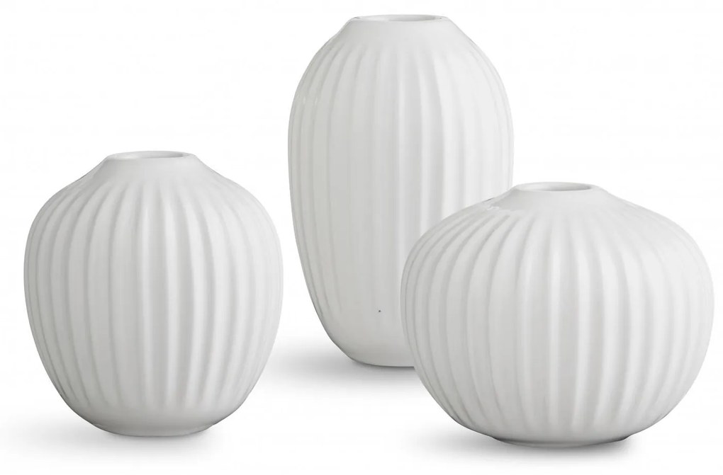 KÄHLER Darčekové balenie miniváz Hammershøi White – set 3 ks