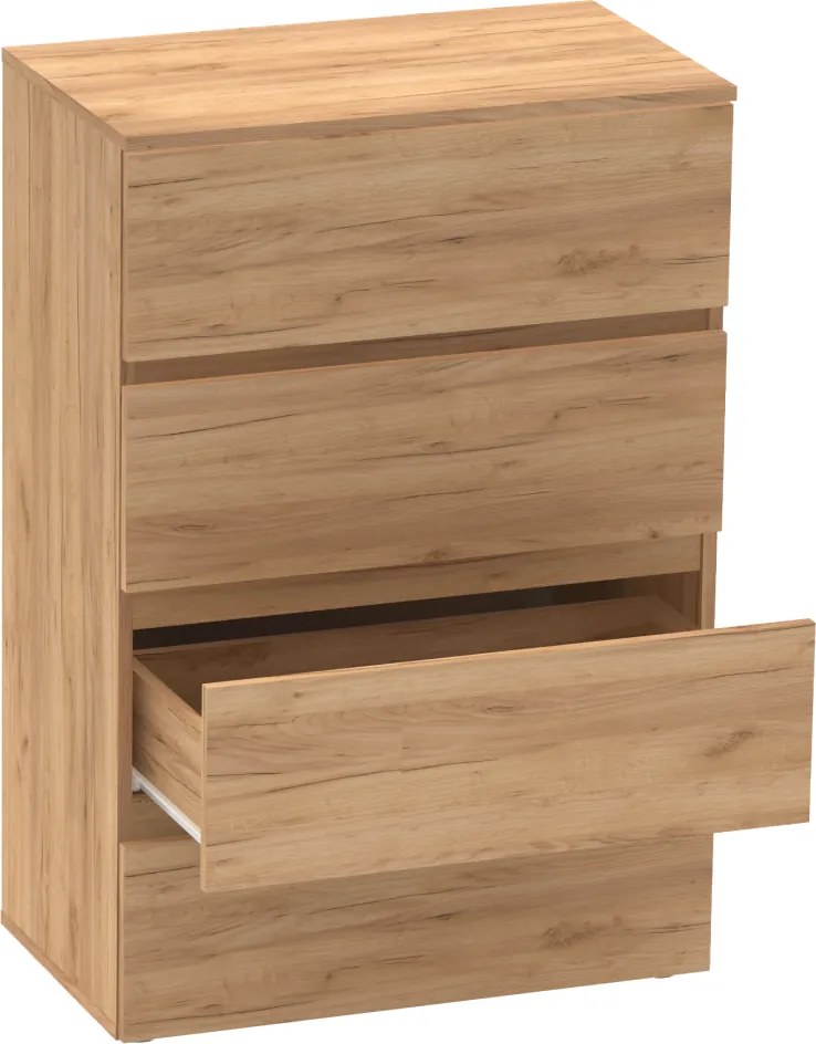Komoda PARMAD, dub craft zlatý