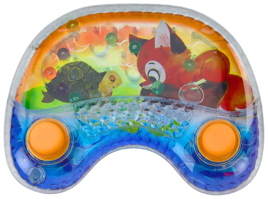 LEAN TOYS Vodná arkádová hra, konzola - Zvieratá Farebné guličky