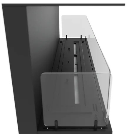 InFire - Vstavaný BIO krb 120x50 cm 5kW čierna