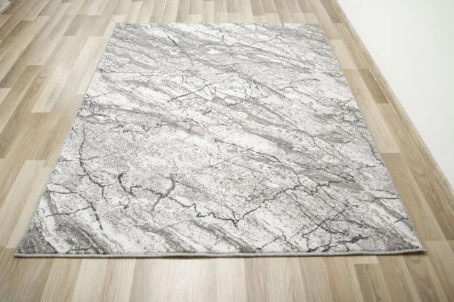 Metrážny koberec Aqua Marble 19 mramor sivý