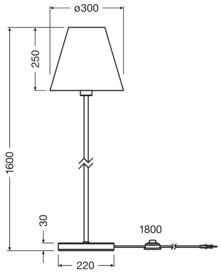 Ledvance - Stojacia lampa DECOR RAFFIA 1xE27/15W/230V rafia