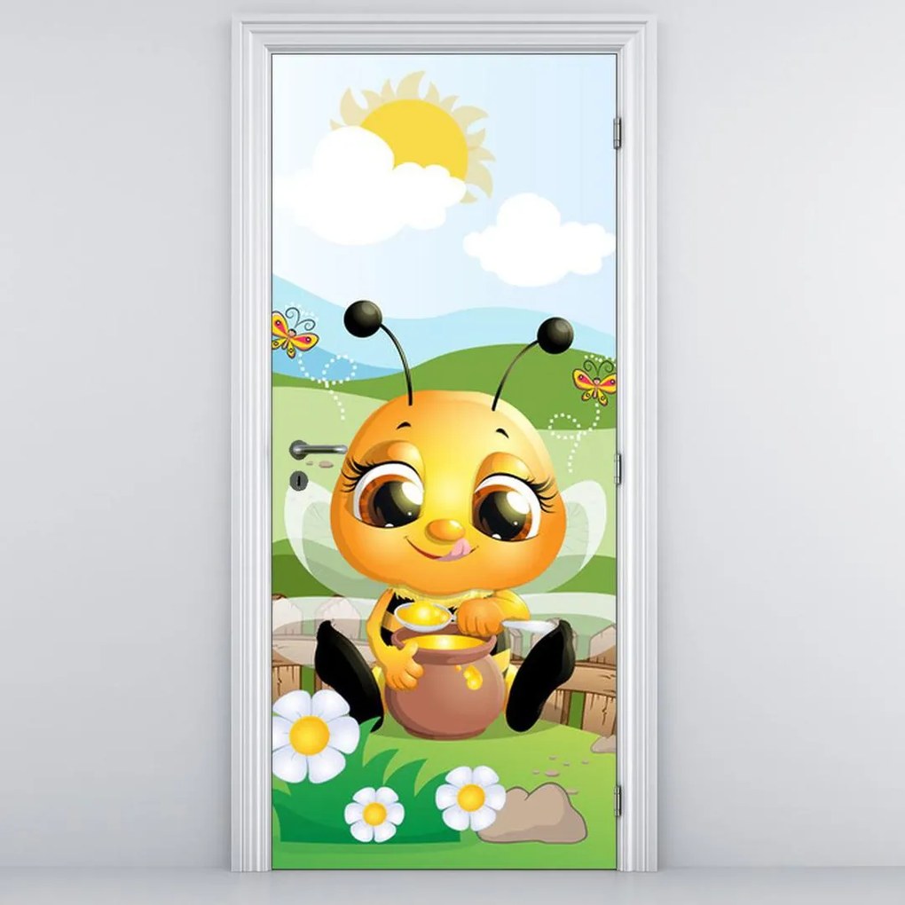 Fototapeta na dvere - Včielka (95x205cm)