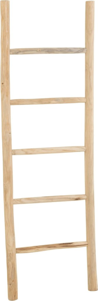 Stojan rebrík z prírodného dreva teak – 52*4*158 cm