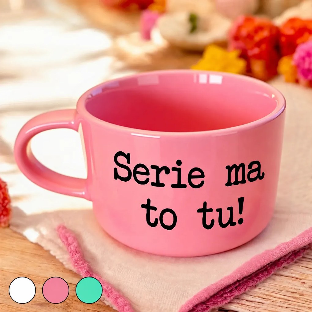 Ahome Hrnček makronka - Serie ma to tu! Vyberte farbu: Biela