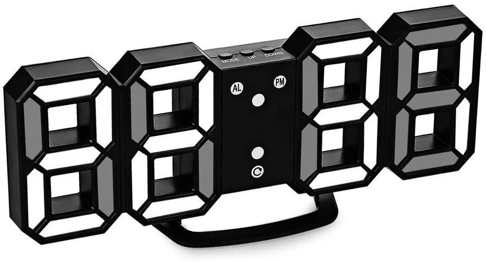 Verk 01458 Digitálne LED hodiny biele