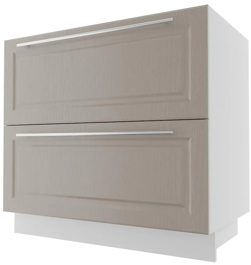 Kuchynská skrinka Emporium d2m/90 grey stone/kor.biela