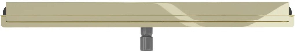 Mexen Flat nerezový sprchový žľab na stenu 90 cm vzor 2v1, zlatá, 1530090