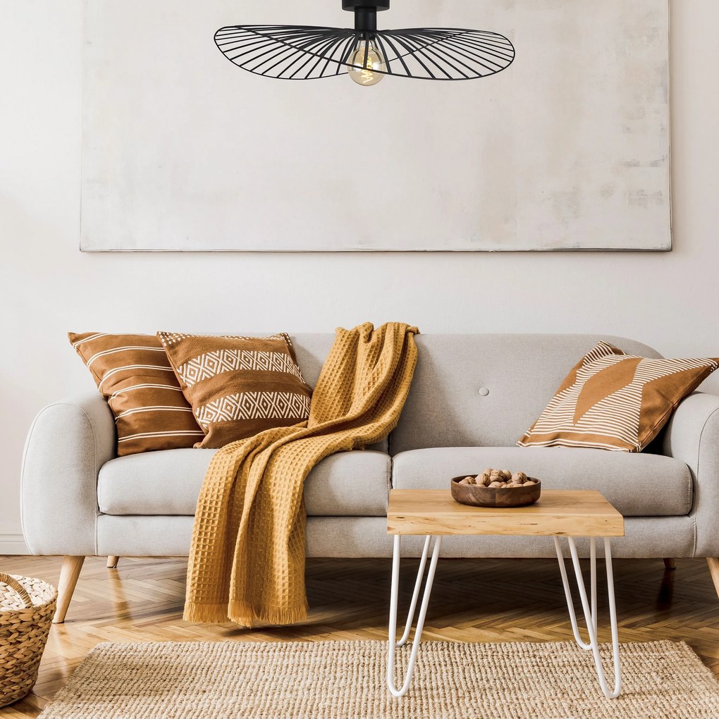 Toolight Toolight, stropné svietdlo 61cm, 1xE27 APP1843-1C, čierna, OSW-07064