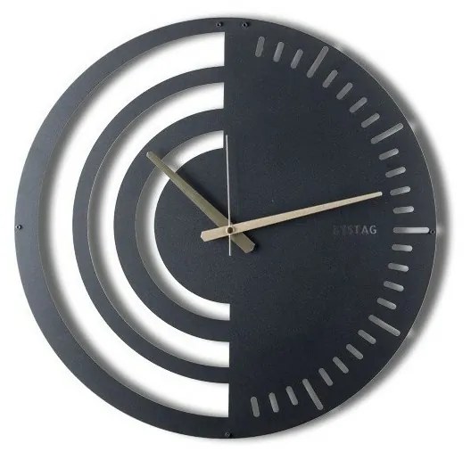 Nástenné hodiny Chrono Black, 50 x 50 cm