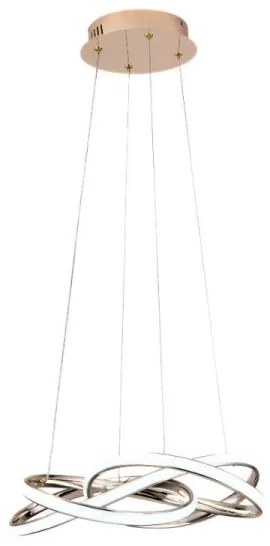 LED Stmievateľný luster na lanku LED/65W/230V 3000-6500K zlatá + diaľkové ovládanie