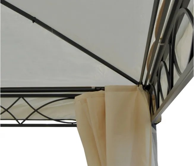 Pergola s boční stěnou 4x4 m WH5135 Dekorhome