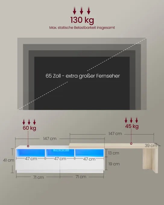 Stolík pod TV LTV126W02