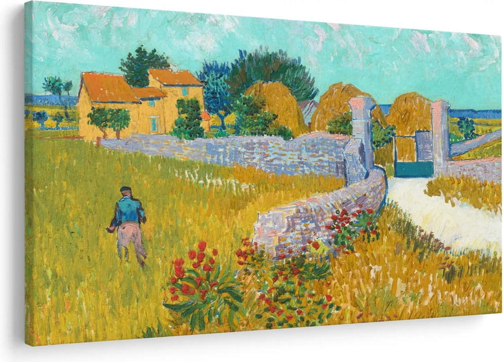 Obraz - Vincent van Gogh, Farmhouse in Provence, reprodukcia (90x60 cm)