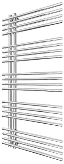 Kúpeľňový rebríkový radiátor INOX 368W/230V 109x53 cm nerez/lesklý chróm