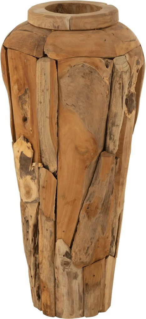 Drevená váza Teakwood z prírodného dreva – 40*40*92 cm