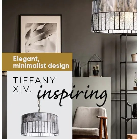 Tiffany vitráž minimalistický luster Prezent 210 vzor 14
